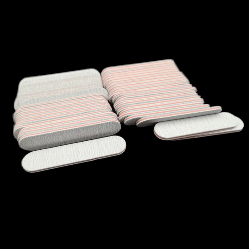 100 stks/partij Nail Art Schuren Salon Buffer Nagelvijlen Schuurpapier Manicure Dubbele Zijden Polijsten Cuticle Pedicure Nail Gereedschap