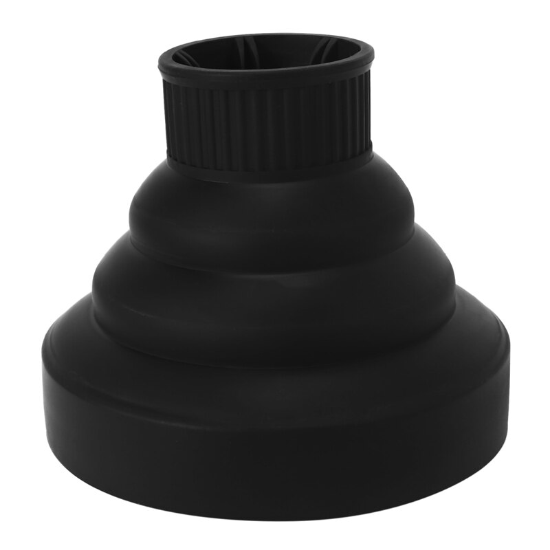 Universal Foldable Hair Dryer Diffuser Attachment Foldable Portable Travel Folding Fits Most Hair Dryers-Black
