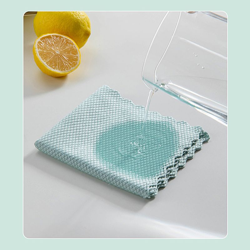 Effektiv glassrengjøringshåndkle speil rengjøringsklut absorberende kjøkkenhåndklær 25 x 25cm servietter for glassoppvask tørkeklut