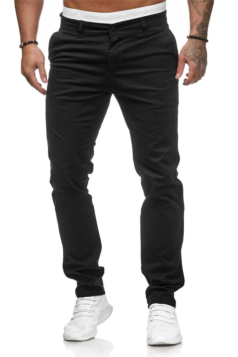 Männer Japanischen und Koreanischen stil schlank lässig hosen sommer neue feste farbe