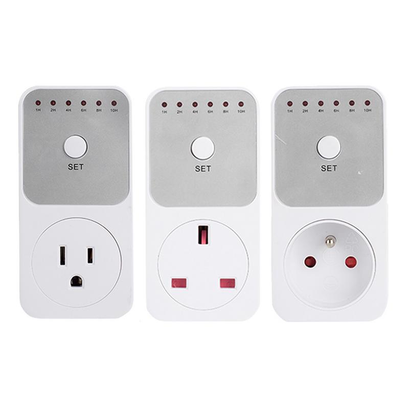 1PC Countdown Timer Switch Smart Control 1-10 Hours Countdown Timer Socket Auto Shut Off Outlet Electronic Device US/EU/UK