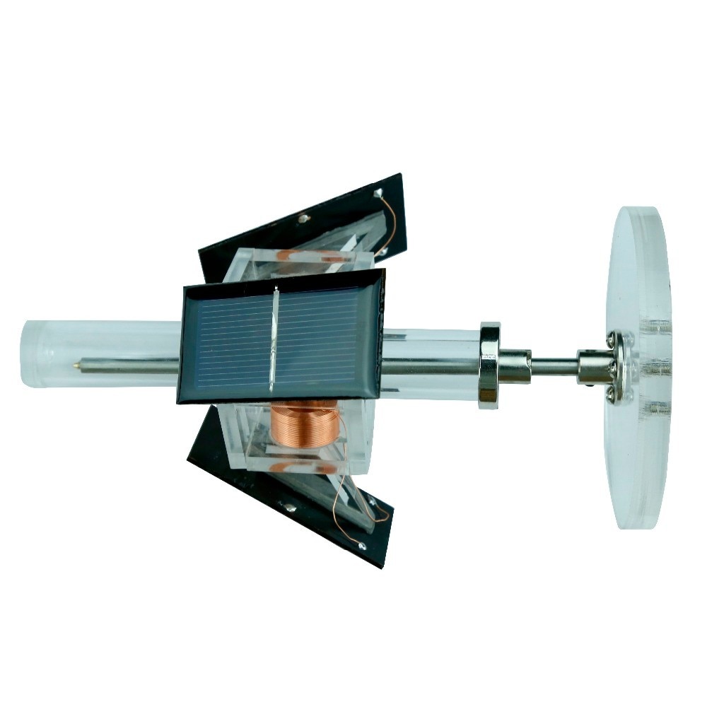 Magnetisk levitation solmotor tre-sidet lodret børsteløs motor diy undervisningsmodel / videnskabeligt eksperiment