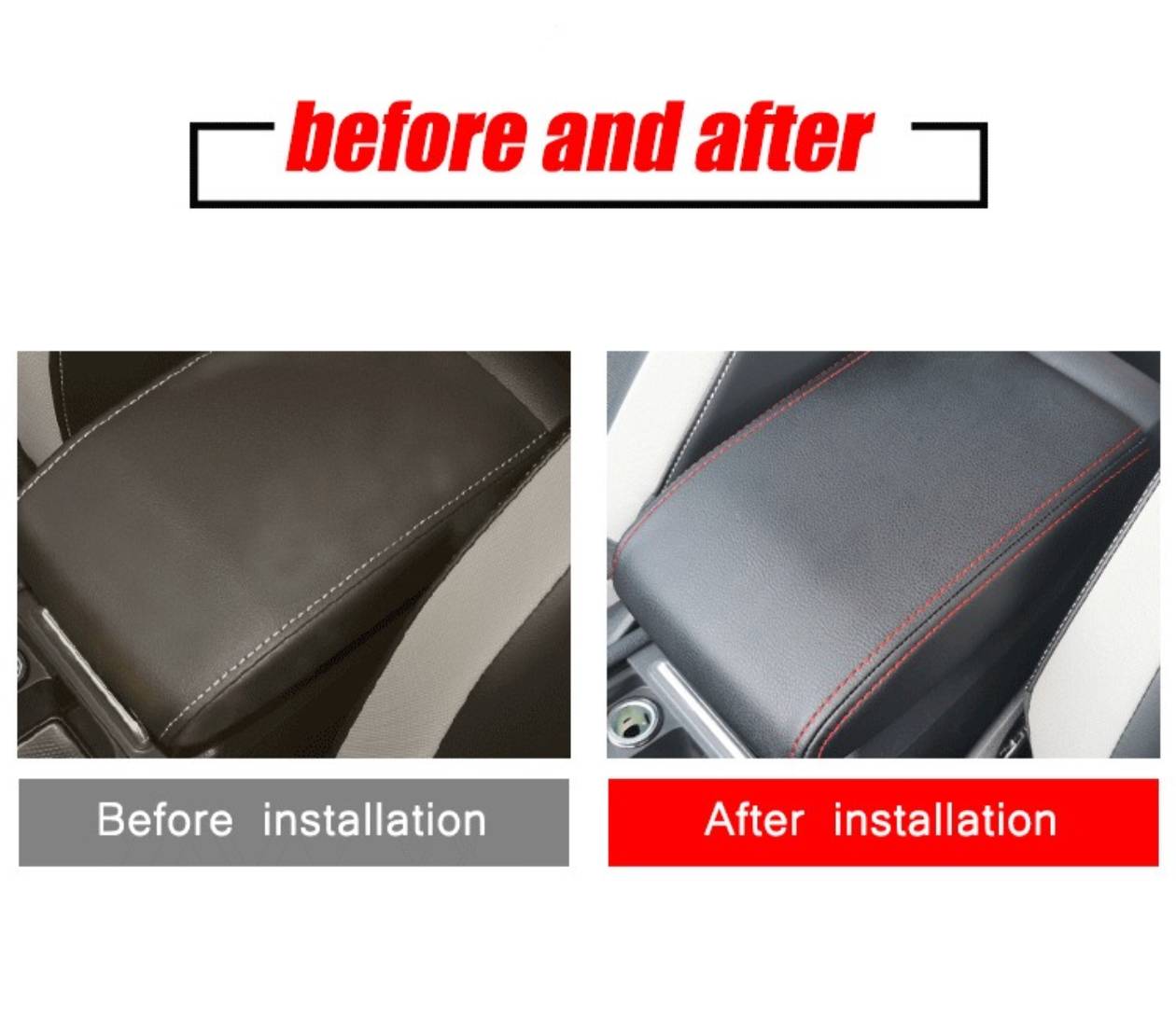 For Volkswagen VW Golf 8 MK8 Sedan Central Auto Car Armrest Box Leather Cover Console Lid Car Accessories