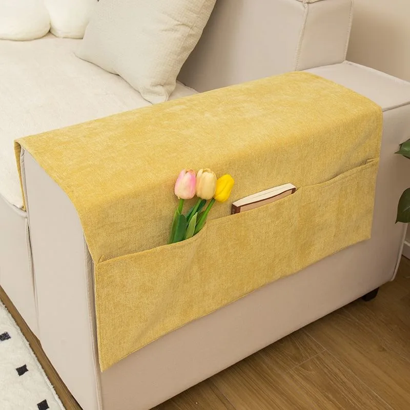 1PC Sofa Armrest Organizer Pouch Sofa Cover Side Pockets Storage Organizer Hanging Pouch Anti-slip Dustproof Sofa Armrest Gloves