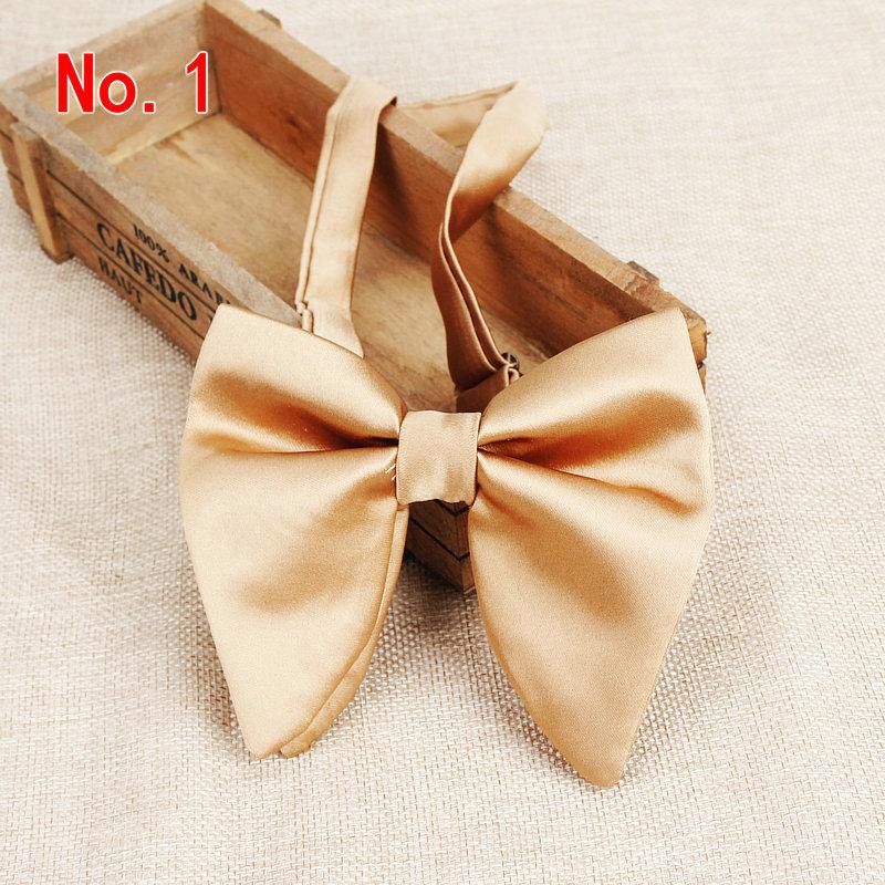 Men's Big Suits Red Navy Bow Ties For Man Wedding Solid Woven Bowknot Butterfly Tie 9colors: 1