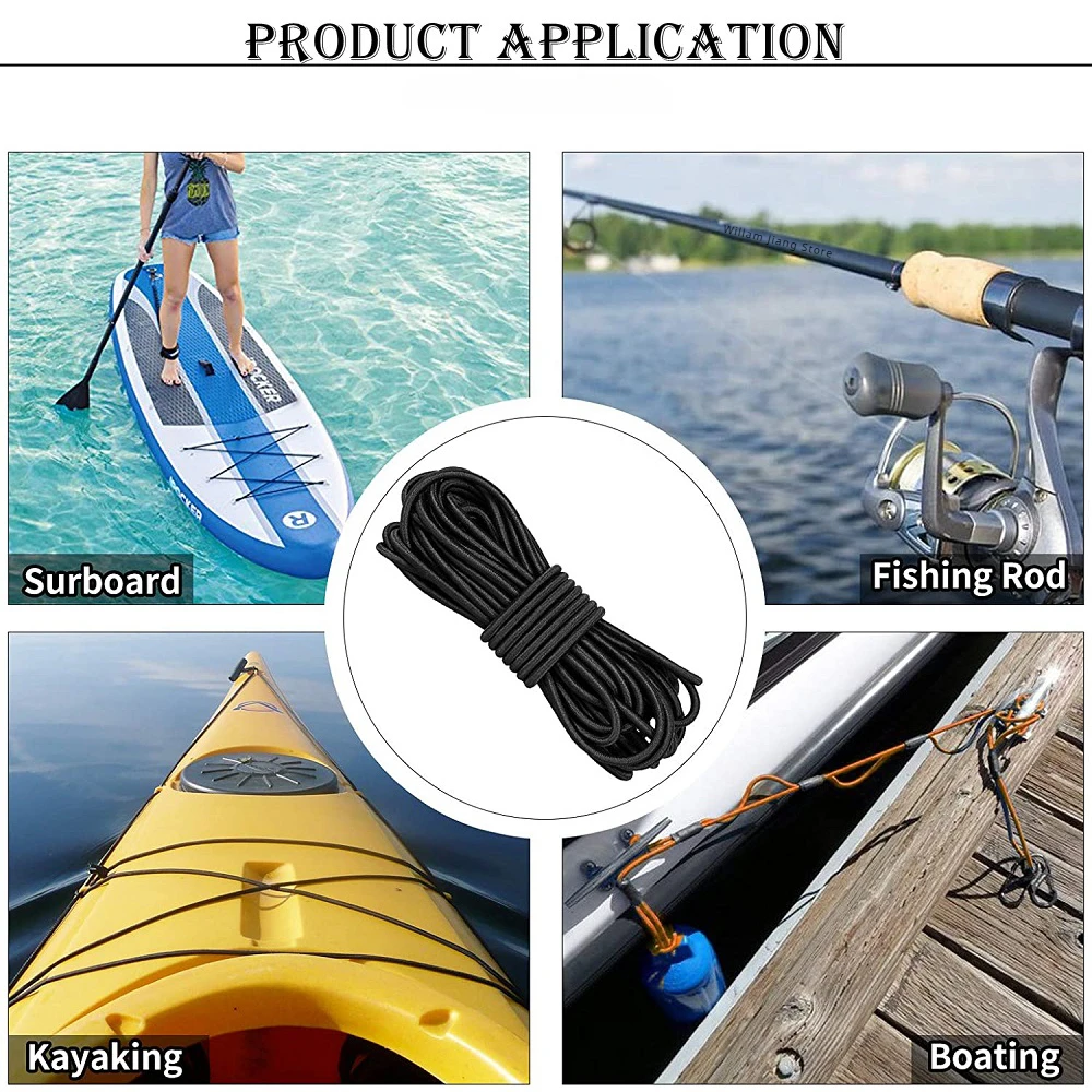3/4/5/6/8MM negro fuerte cordón elástico banda de goma costura ropa suministros para manualidades banda elástica bandas de cuerda Accesorios