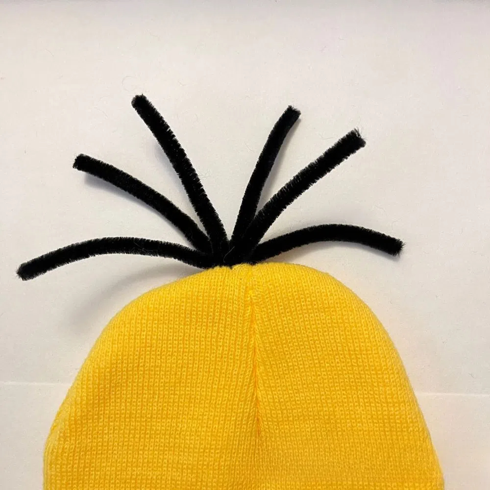 Accesorios de disfraz de Halloween para hombres y mujeres, conjunto de Minions para de Cosplay, gorros amarillos, vestido azul, guantes negros para adultos, 3 piezas/5 piezas