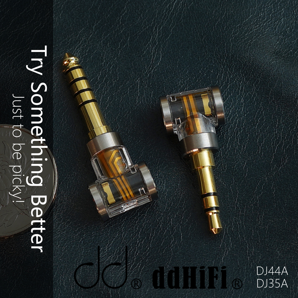 Adaptateur DD DJ35A DJ44A équilibré 2.5/4.4mm, s&#39;applique à un câble d&#39;écouteurs d&#39;équilibre 2.5mm (2.5 à 3.5/2.5 à 4.4)