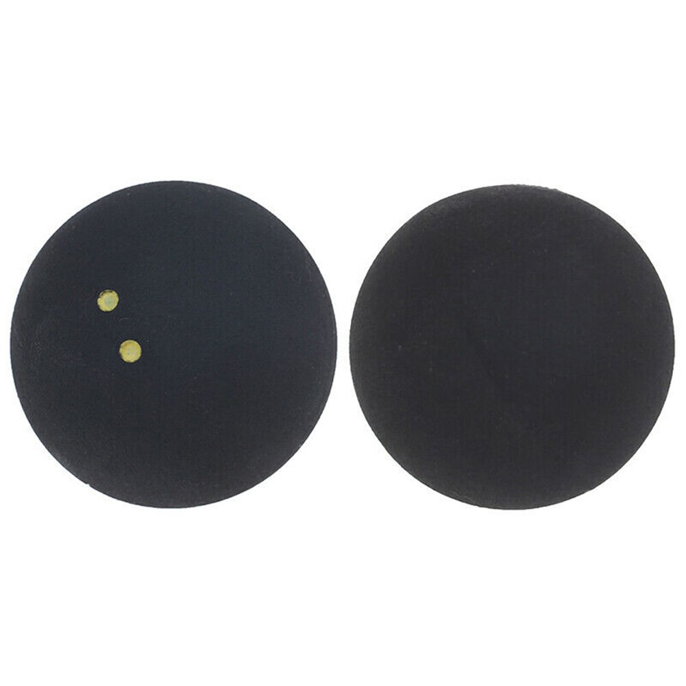 Ronde Rubber Concurrentie Twee Gele Stippen Squash Bal Lage Snelheid Bounce Duurzaam Sport 4Cm Kleine Elasticiteit Professionele Speler