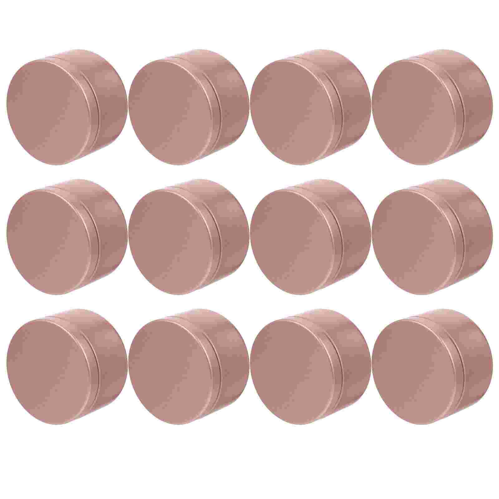 Lattine per candele in metallo da 12 pezzi scatole da viaggio per contenitori per candele 50ml barattoli per candele fai-da-te