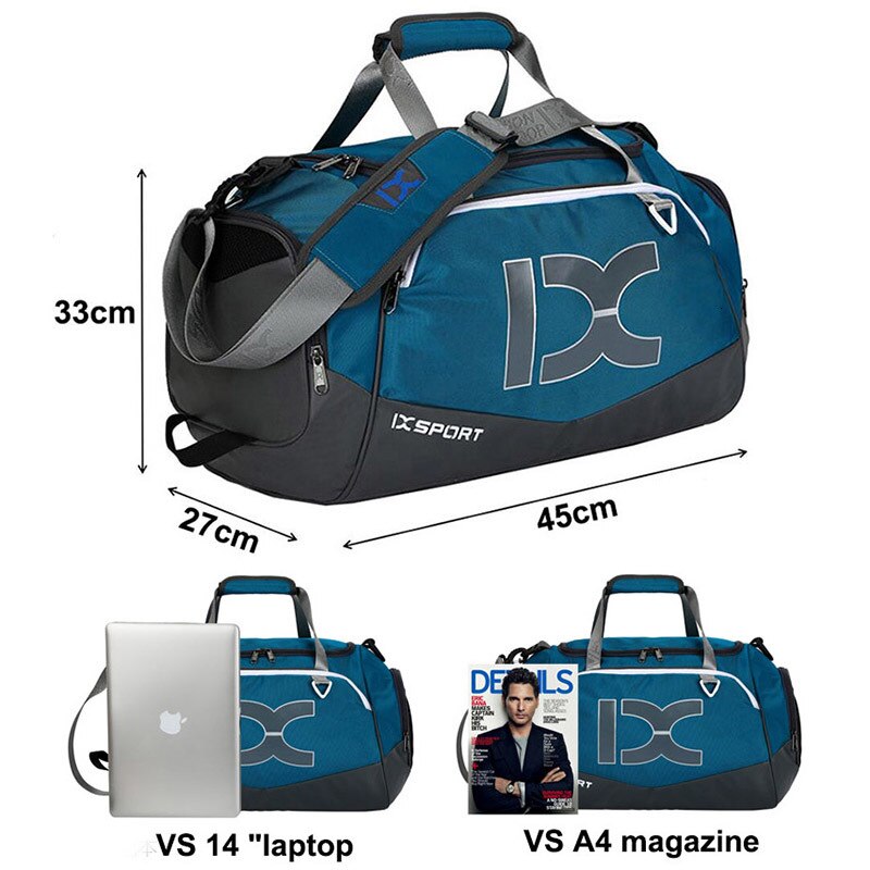 Stor afslappet vandprooftravel taske til mænd kvinder sport gym taske enkelt skulder håndtaske bagage duffleshoe tasker mochila laptop