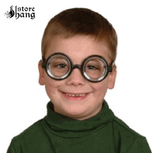 4 Pack Geek Nerd bouteille épaisse ronde lunettes pour fête circulaire savant fou Nerd lunettes Halloween Costume habiller accessoires