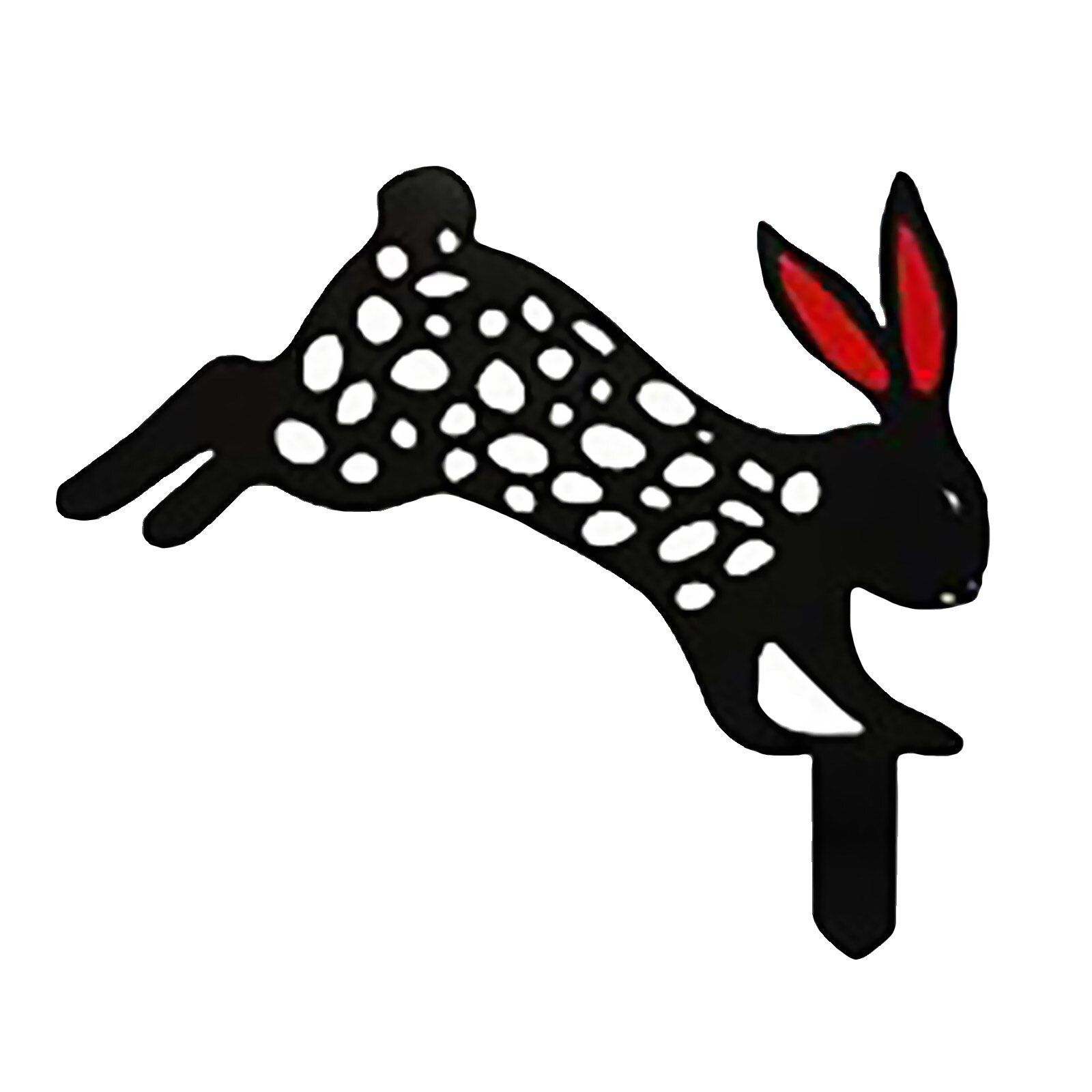 Easter Decorations Home Garden Ornament Lawn Stakes Art Playful Bunny Party Wedding Gardening Ornaments: Black 1