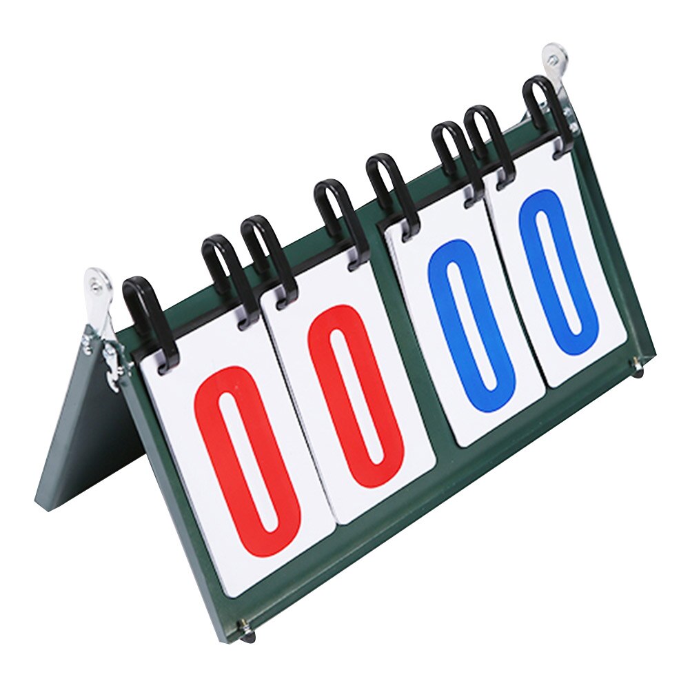 Foldable 4 Digit Scoreboard Sports Scoreboard for Table Tennis Basketball Badminton Football Volleyball Competition Board