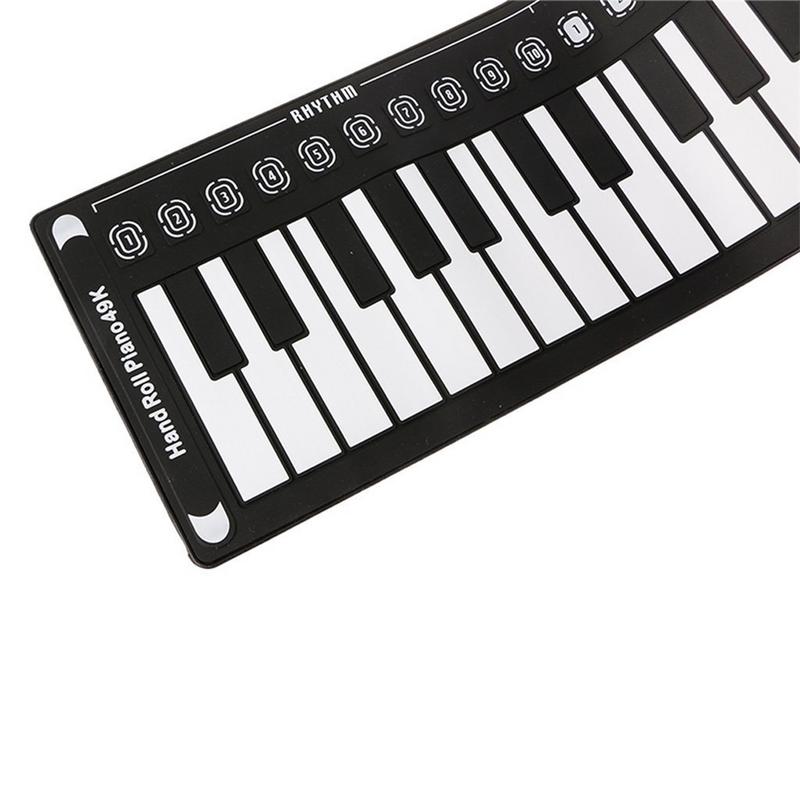 Profissional 49 teclas de mão enrolar piano usb midi teclado controlador mão eletrônico piano com alto-falante instrumento musical