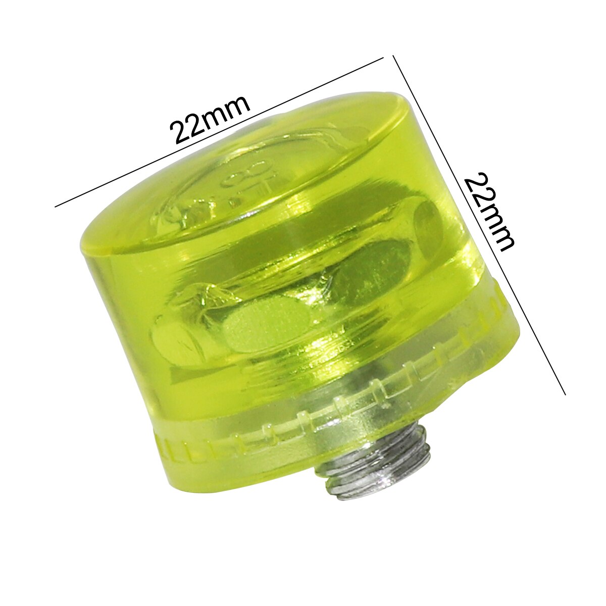 2Stck 25mm Gummi Hammer Kopf Austauschbare Hammer Kopf Doppel Konfrontiert Arbeit Verglasung Fenster Perlen Hammer Nylon Kopf Hammer werkzeug