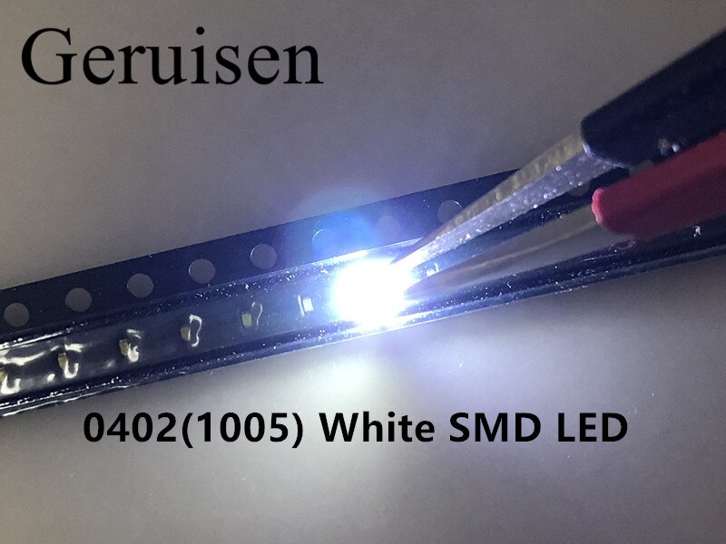 1000pcs 0402 LED light-emitting diode smd 0402 white 0402 SMD LED 1.0*0.5*0.4MM 1005 super bright 6000-8000K