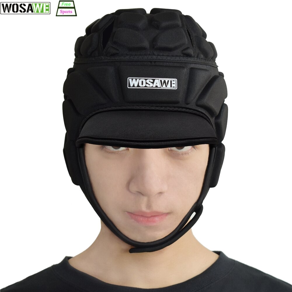 Wosawe fodbold fodbold målmand hjelm sport hovedbeskytter cykling motorcykel skating surfing hoved beskyttelsesudstyr