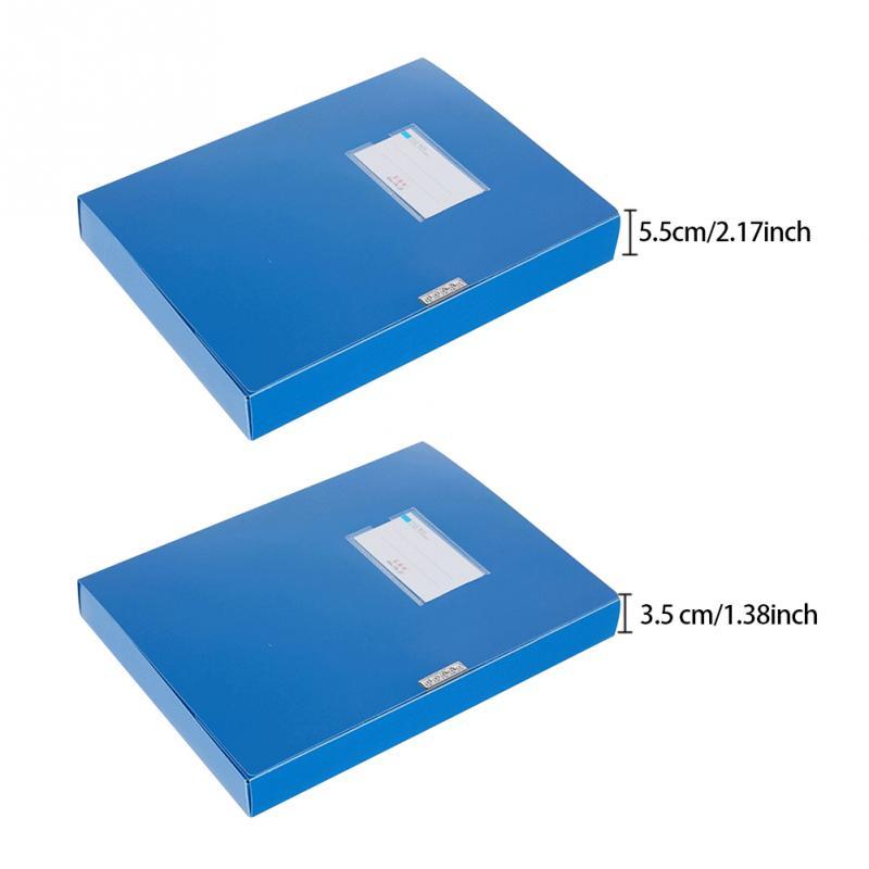 Letvægts æske papirer beskyttelse og bevaring 3.5cm/5.5cm tyk kasse kontor opbevaring organizer box  a4 fil