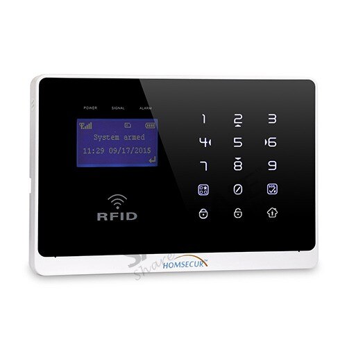 Homesecur app kontrollerat trådlöst och trådbundet gsm larmsystem för hemsäkerhet + ios/ android app