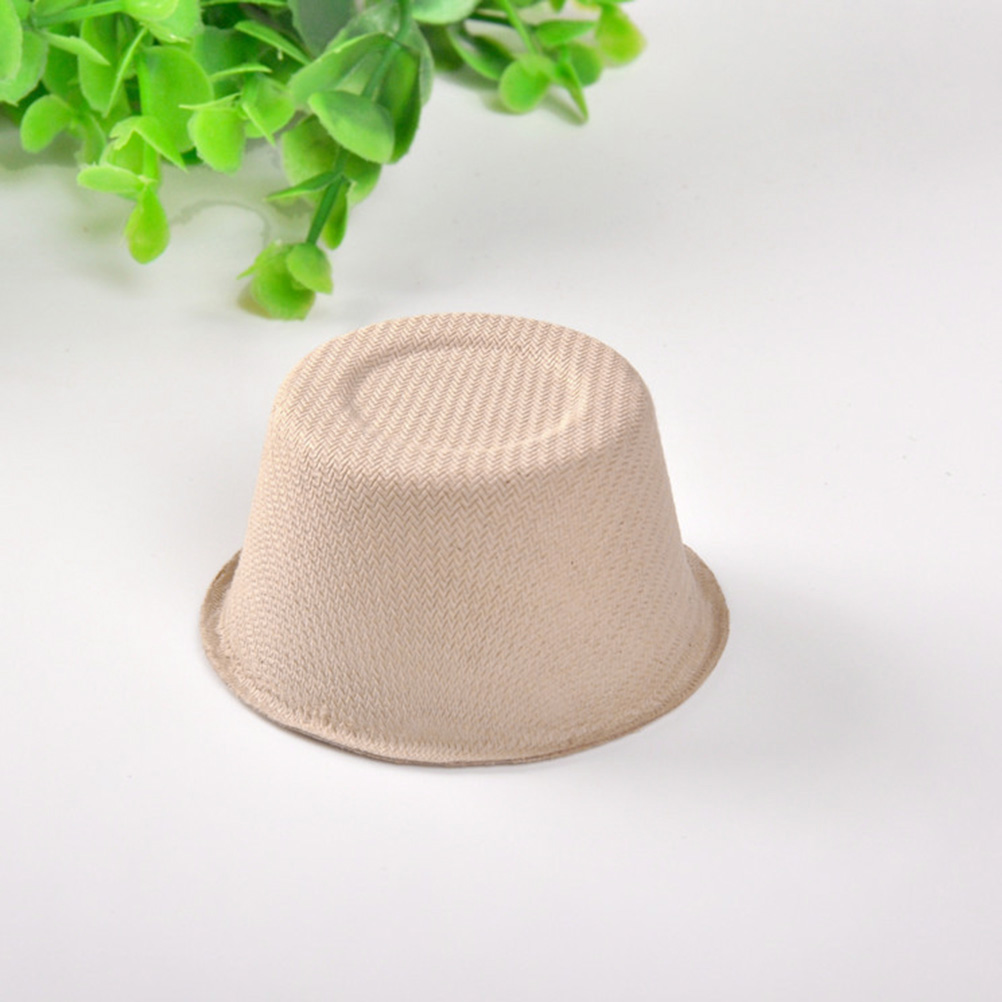 50pcs 2oz Disposable Condiment Cups Degradable Paper Salad Takeout Box Eco-friendly Doggy Boxes with Paper Lid