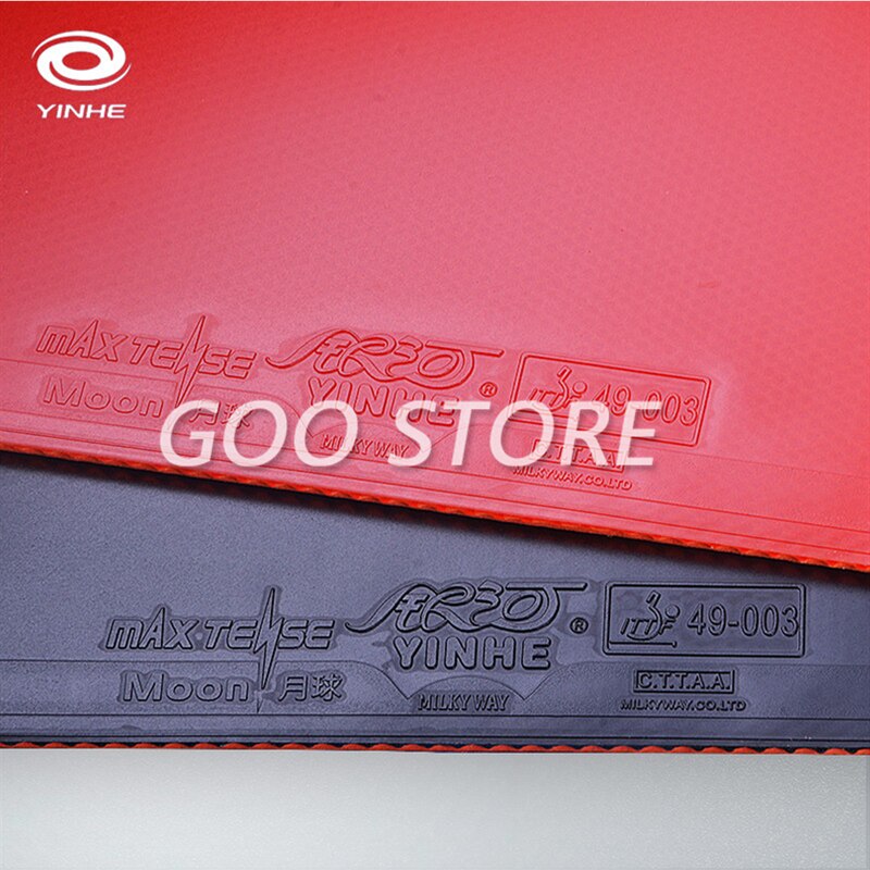 Yinhe Moon SPEED Max Tense No Factory Tuned Pips in Table Tennis Rubber With Sponge for Ping Pong Racket