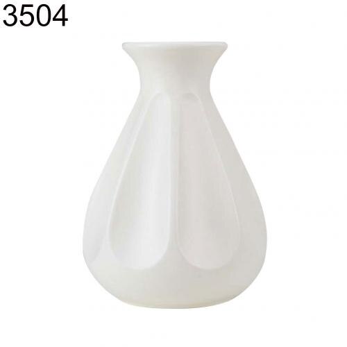Plastique incassable Pot de fleur Vase moderne étude salle couloir mariage décor: Milk White 3504