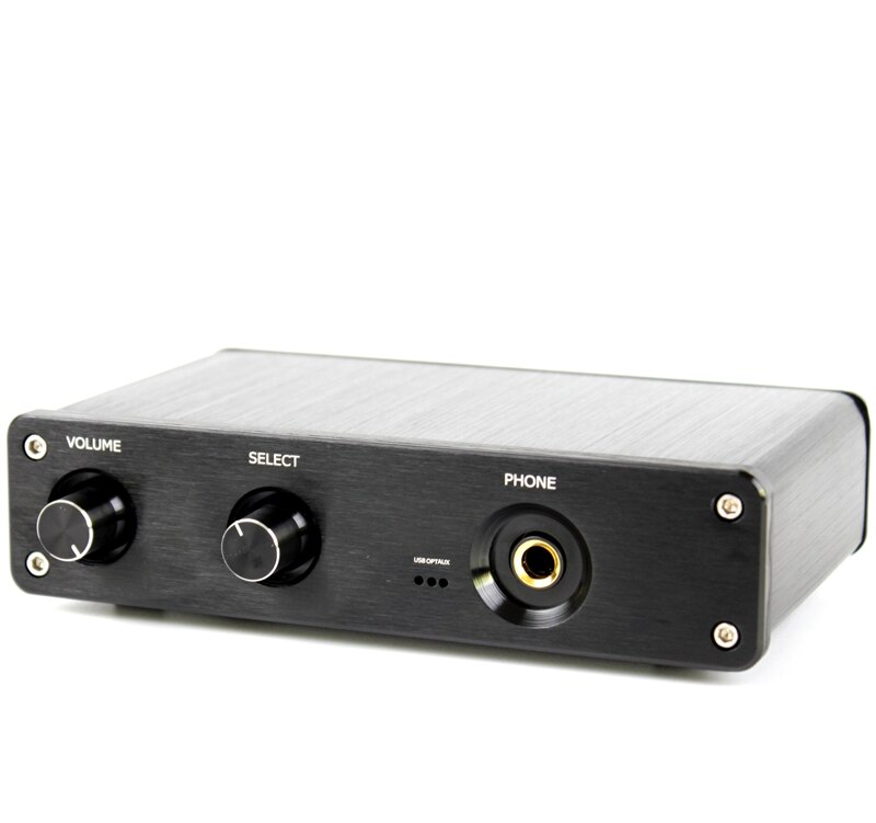 PCM5100 MS8416 Optical USB Audio DAC Decoder Mini HiFi Headphone Amplifier Black