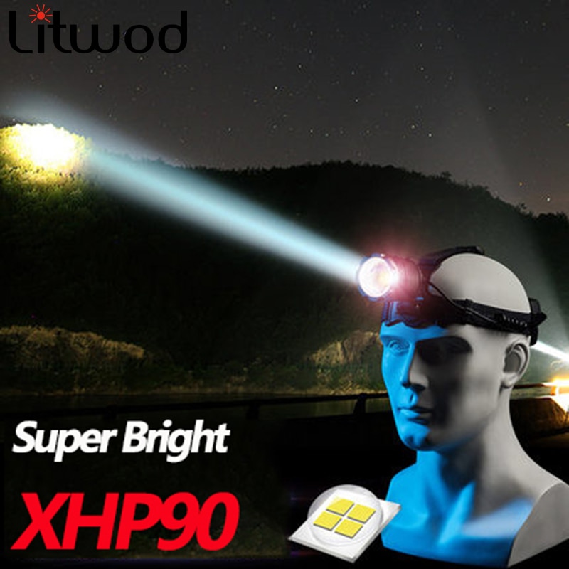 Z20 Meest Krachtige XHP90 LED Koplamp koplamp Hoofd Lamp Power Zaklamp koplamp 18650 batterij Beste Voor Camping vissen
