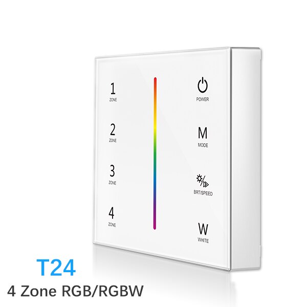 2,4g T21/T22/T24/T25 4 Zone Clever berühren Tafel fernbedienung LED Dimmer dimmen/RGB /RGBW/RGB + CCT Helligkeit LED Regler für LED streifen: LSD-T24 nur