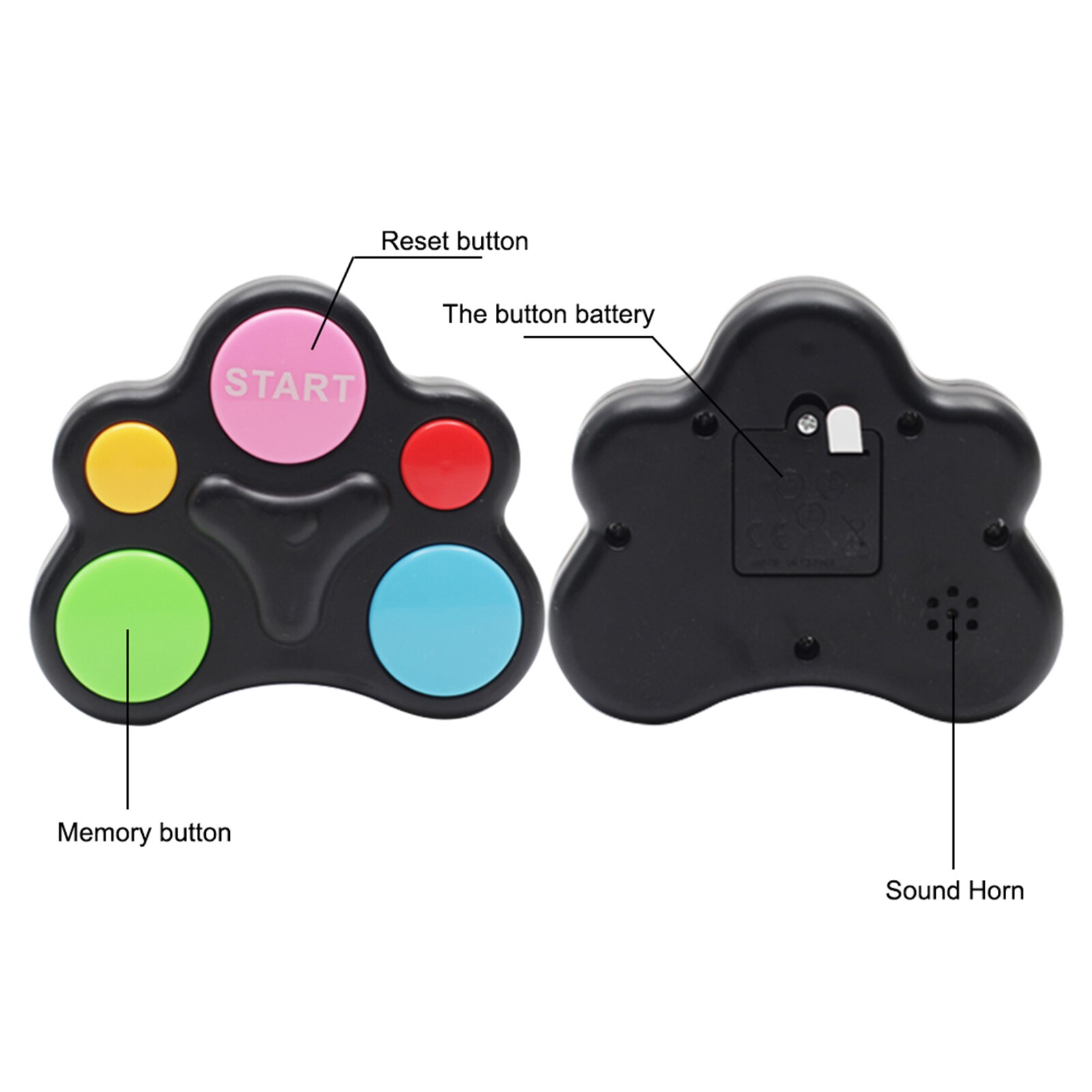 Memory Training Toy Puzzle Memory Game Console LED Light Sound Interactive Training Hand Brain Coordination Toys For Children