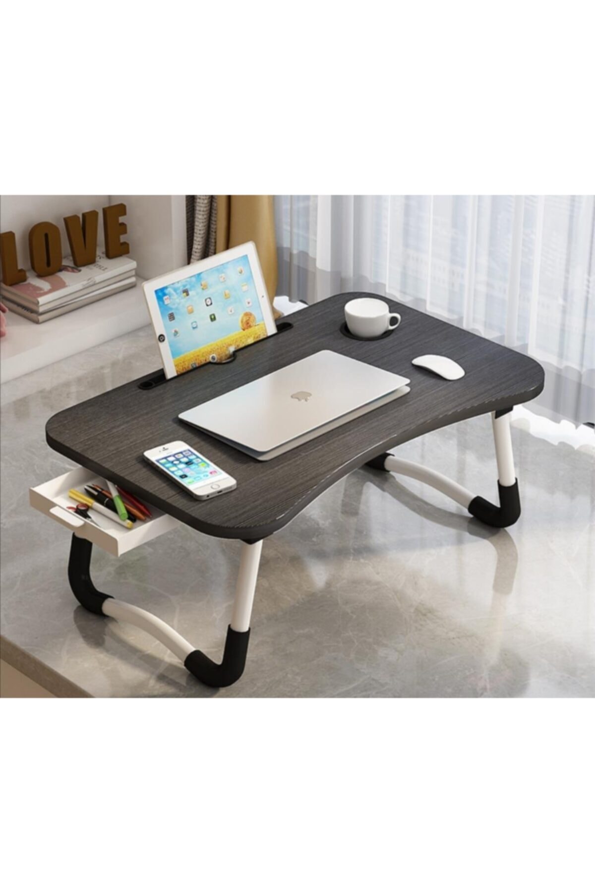 Portable Folding Multi-Purpose Laptop Tablet Desk And Breakfast stand, Laptop for Coffee Table, model, multi-function