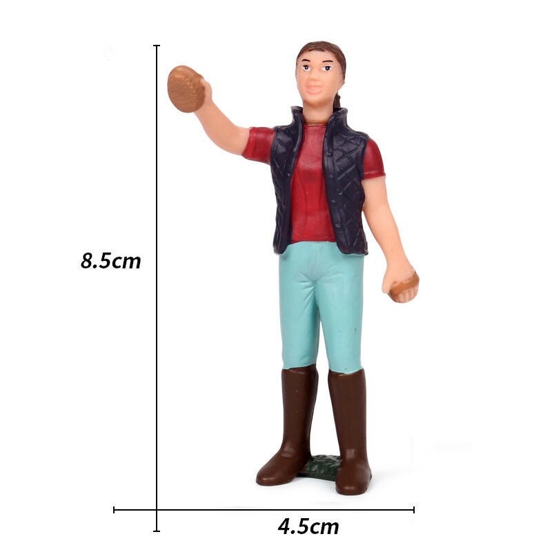 Farm People Farmer Police Breeder Farmwife Figure Model Decor Collector Toy Collector Decor Simulation Educational Figures