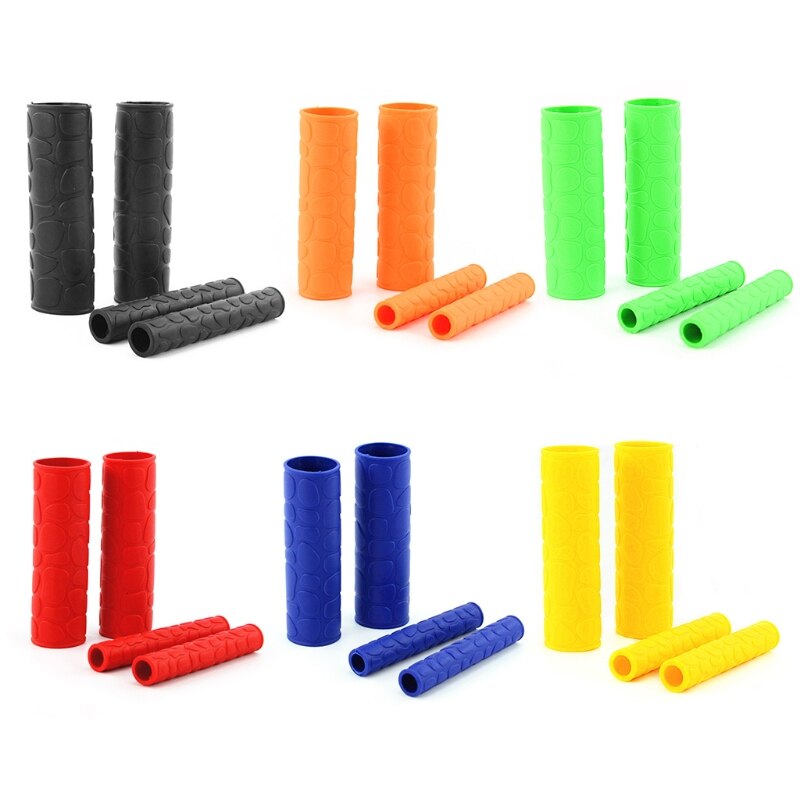 2 Pairs Silikon Hülse Bremshebel Schutz Abdeckung für Rennrad Weiche Gummi BarHandle Abdeckung Motorrad Griffe