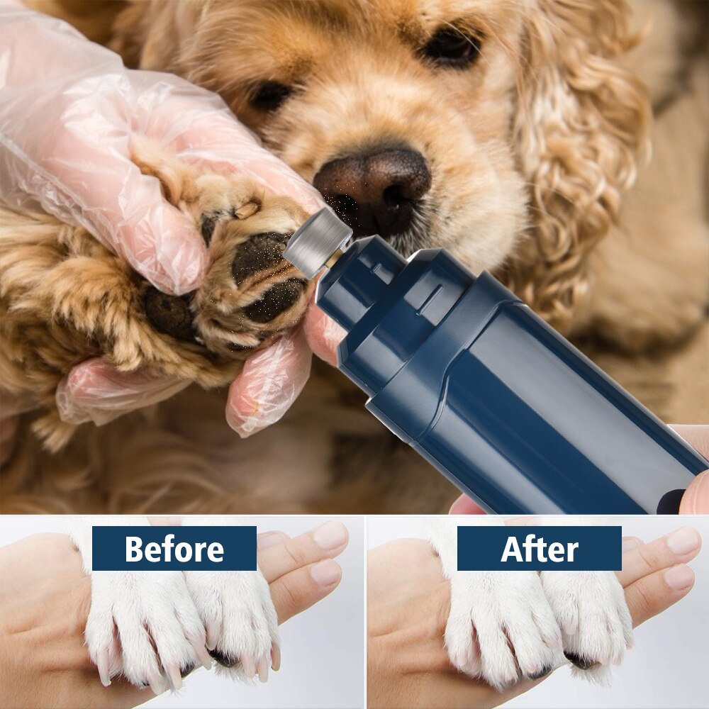 Nueva lima de uñas eléctrica para mascotas, recargable, Color perro gato, lima de uñas para mascotas, cortaúñas, tijeras para perro gato, cortaúñas para acicalamiento y corte