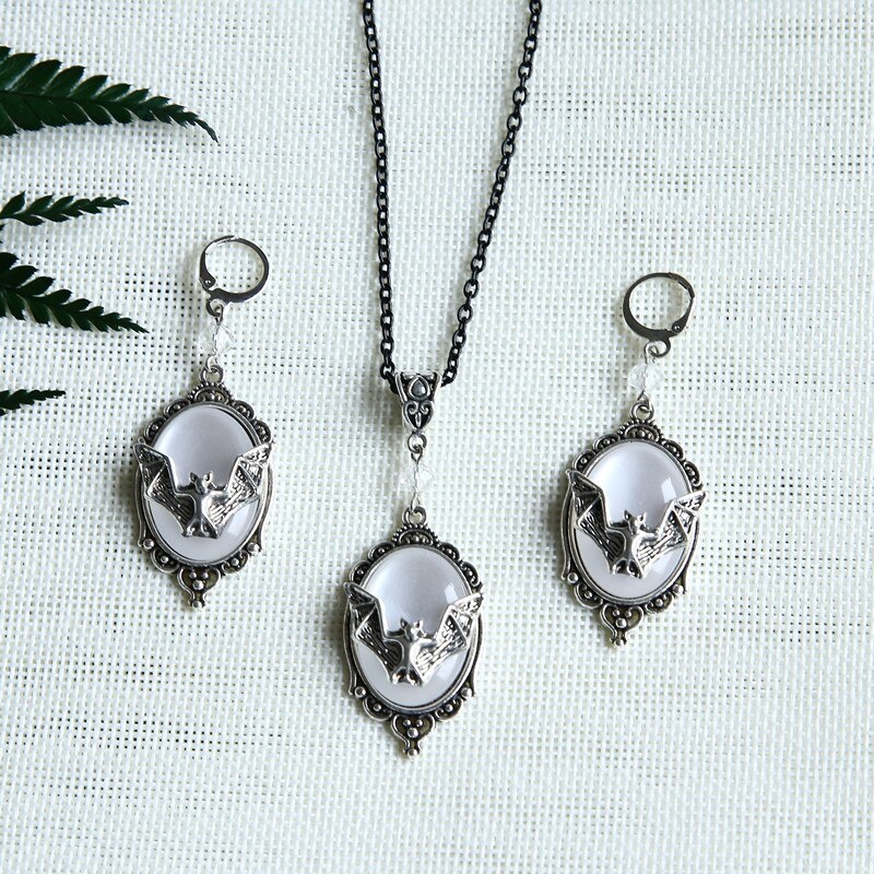 XFSRG Gothic Spider Schmuck Set - 3-teilig Mit Ohrringen, Halskette & Ring