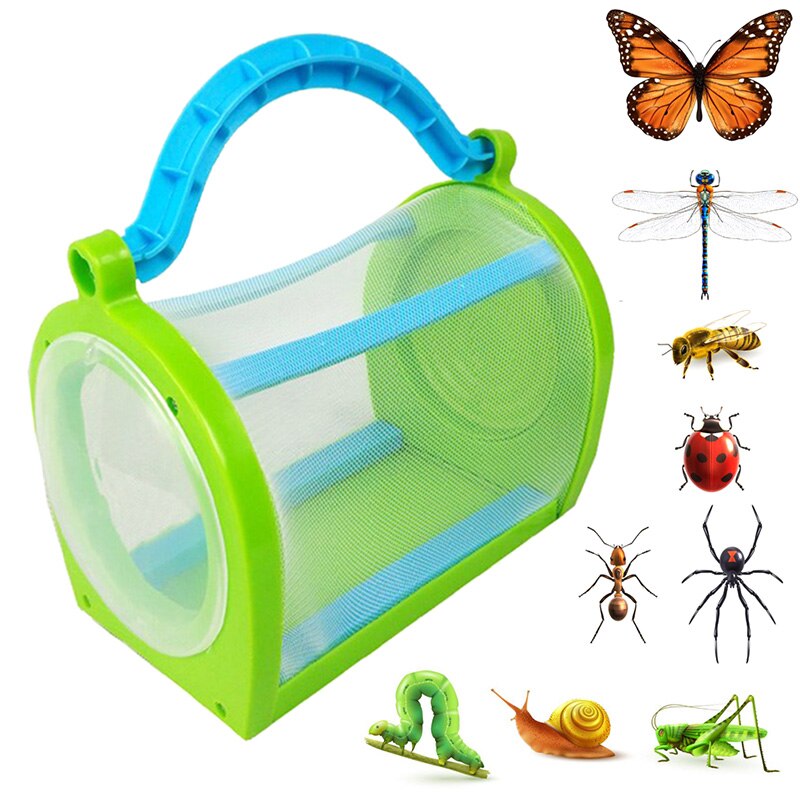Cage à insectes Portable 1 pièce | Filet d'observation, maison pour libellule papillon Cricket, petit Animal de jardin, fournitures pour animaux domestiques