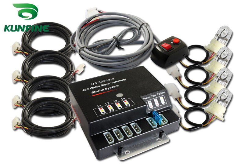 price ! 80W hid bulb 4in1 HID Hide A Way Emergency Warning strobe light hid strobe light KF-L3010