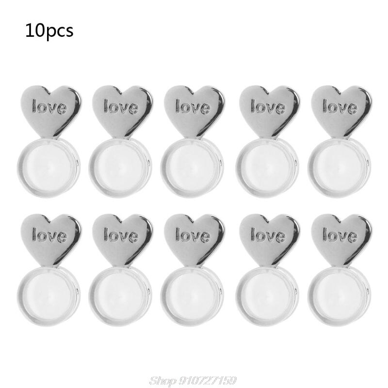 10Pcs Hart Liefde Magie Oorbel Lifters Oorbel Liften Backs Verstelbare Hypoallergeen Oorbel Noten Oorlel N27 20
