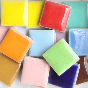 140 stk /600 gram/parti mix 2cm keramiske mosaik fliser krypteringsfliser porcelæn mosaik håndværk materiale voksen gør-det-selv kunst og håndværk oem: Default Title