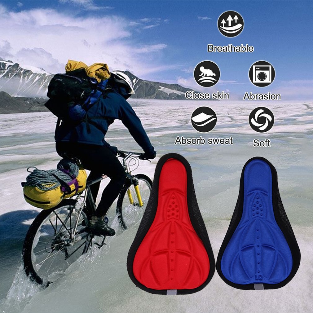 3D Soft Zadel Cover Fietsstoeltje Fietsen Silicone Seat Mat Kussen Seat Zadel Cover Voor Fiets Accessoires