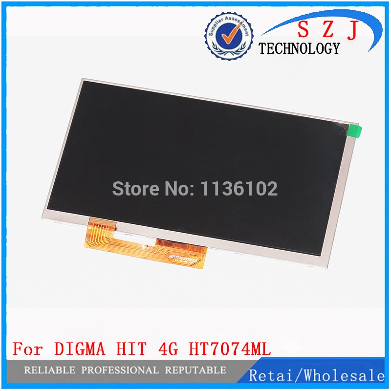 7 -zoll-lcd-display 163*97mm 30 pins für digima hit 4g ht7074ml tablet (ersatzteil)
