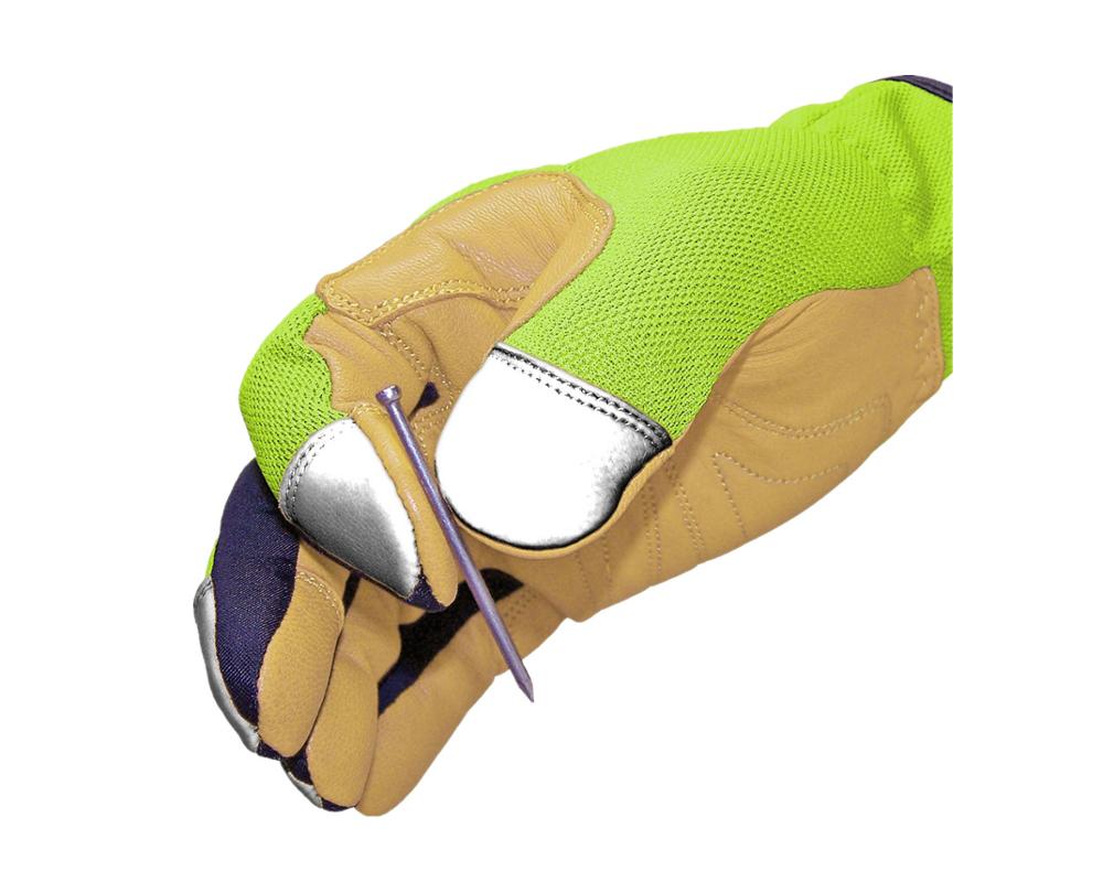 Safety Lime Hybrid Plus Extra Durable Non-slip Working gloves(X-Large,Green)