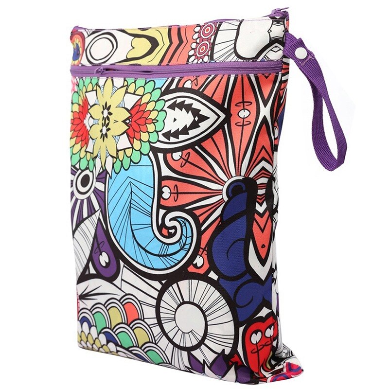 Baby Luier Wandelwagen Opknoping Luiertas Pul Reizen 41X33 Cm Dubbele Rits Waterdichte Dieren Gedrukt Opbergtas