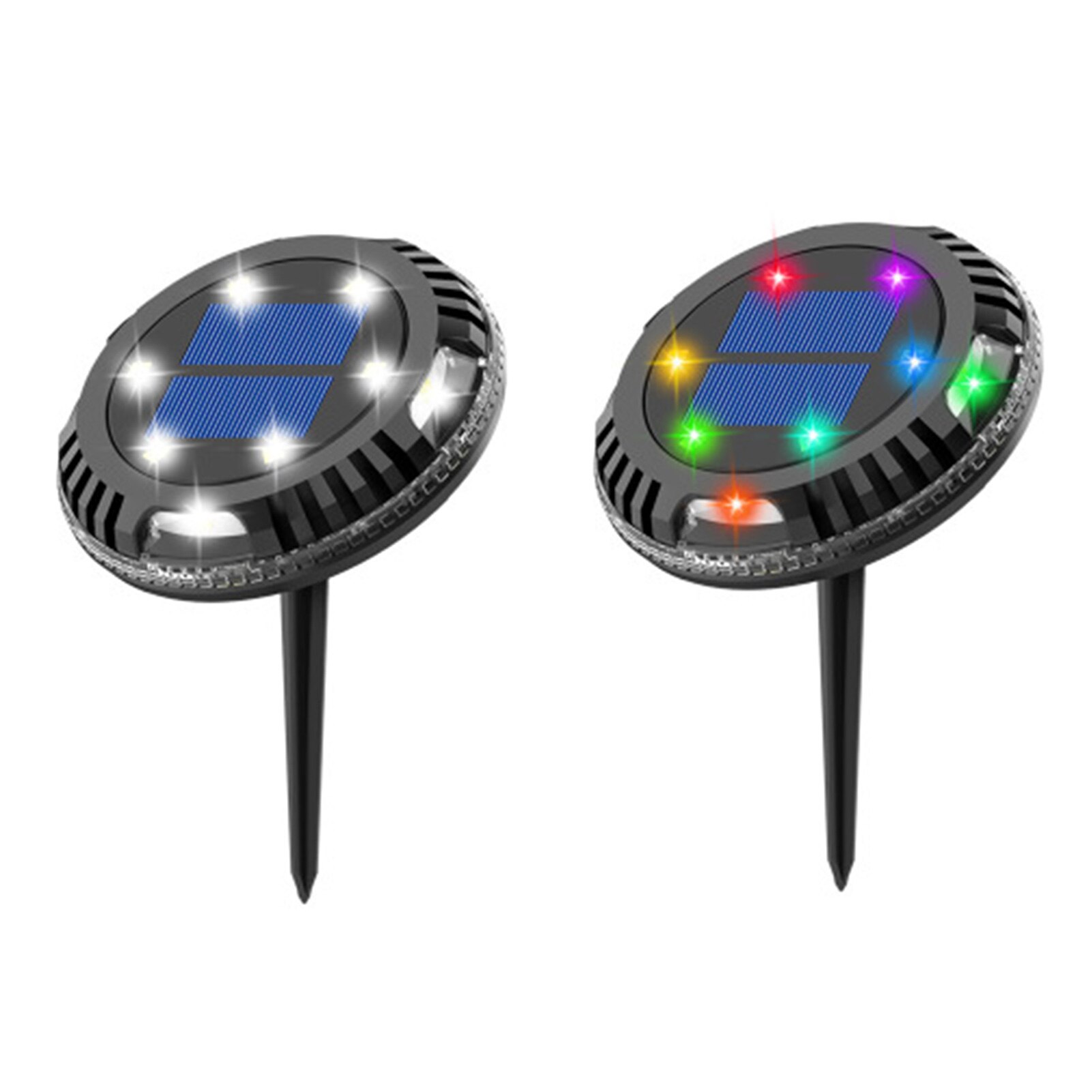 Zonne-energie Ground Light Waterdicht Tuin Pathway Deck Verlichting Met 10 Leds Solar Lamp Voor Thuis Yard Oprit Gazon