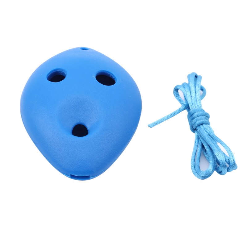 Ocarina tilbehør 6 hull ocarina sopran c key abs plast håndlagde musikkinstrumenter: Mørke blå