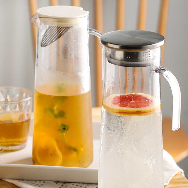 XINCHEN 1.2L Acrylic Kettle with Handle Clear Fruit Juice Puer Kettle Office Home Tool Scented Tea Kettle