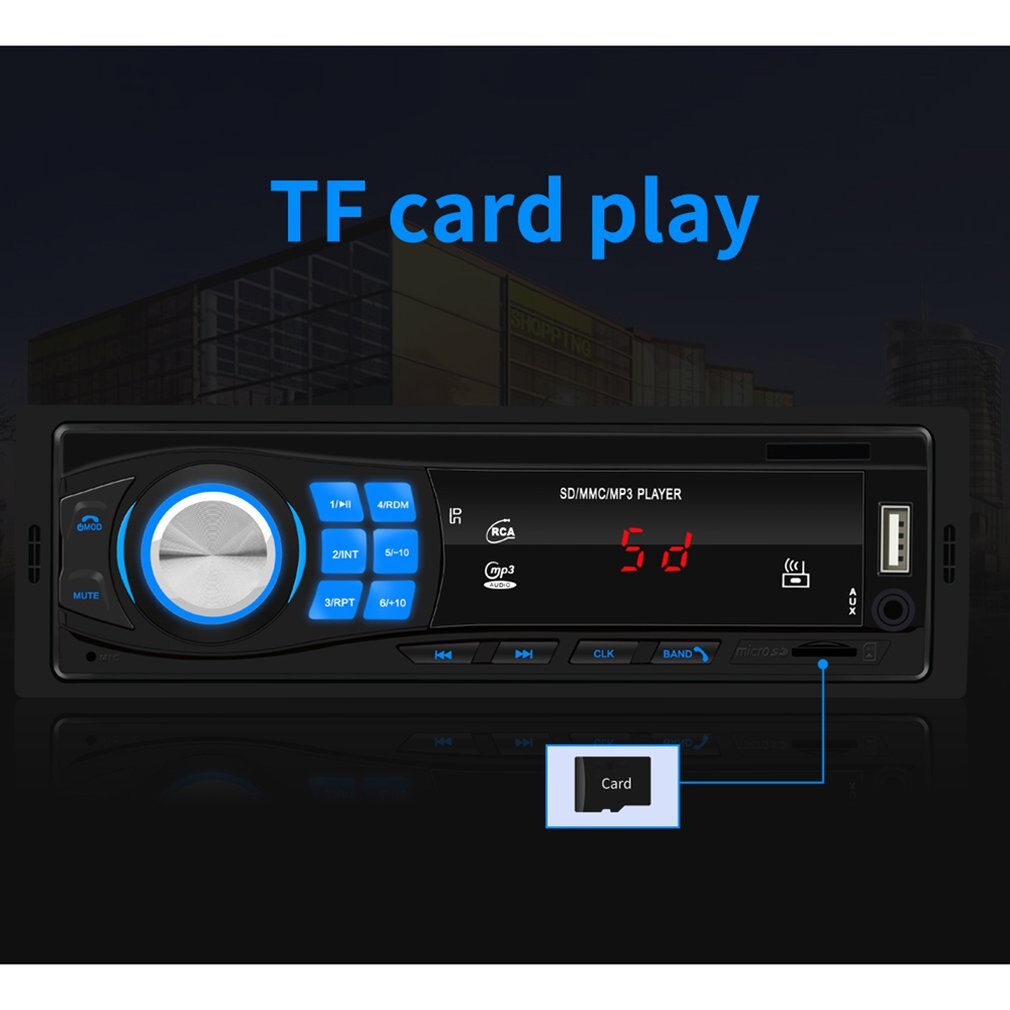 Car Radio 12V Car Stereo Radio U Disk FM Aux-IN Input Receiver SD USB In-dash car MP3 Multimedia Player