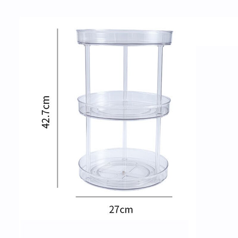Round Rotating Condiments Storage Rack Double-Laye... – Grandado
