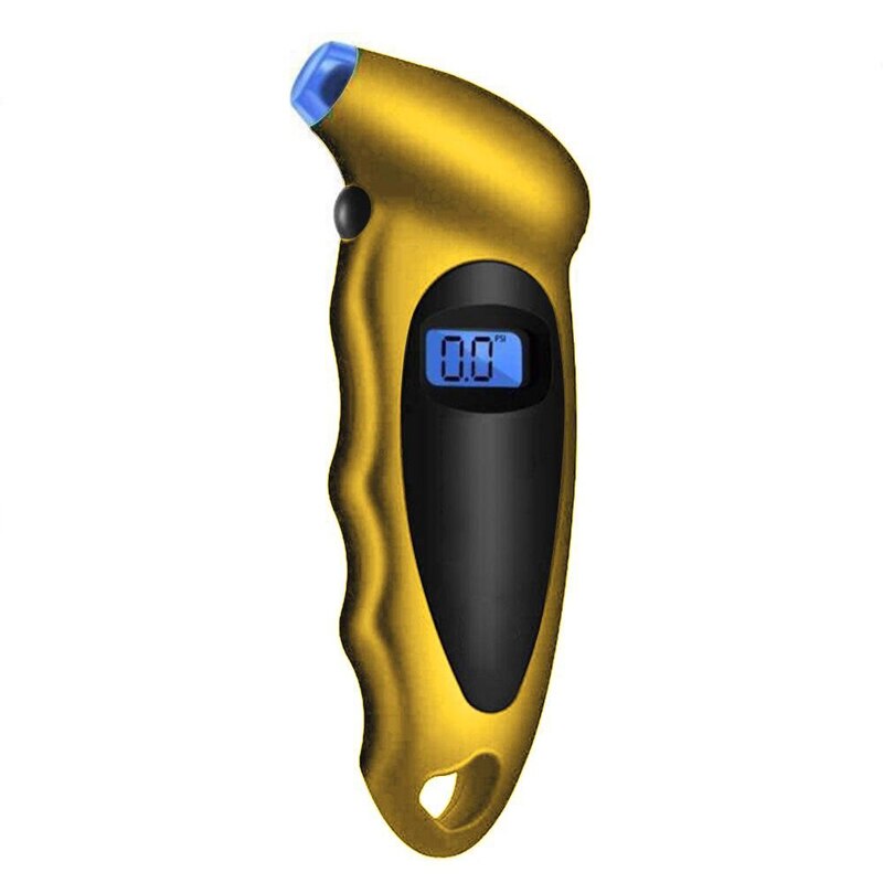 Bandenspanningsmeter 0-150 Psi Backlight Hoge Precisie Digitale Bandenspanning Monitoring Auto Bandenspanningsmeter: gold